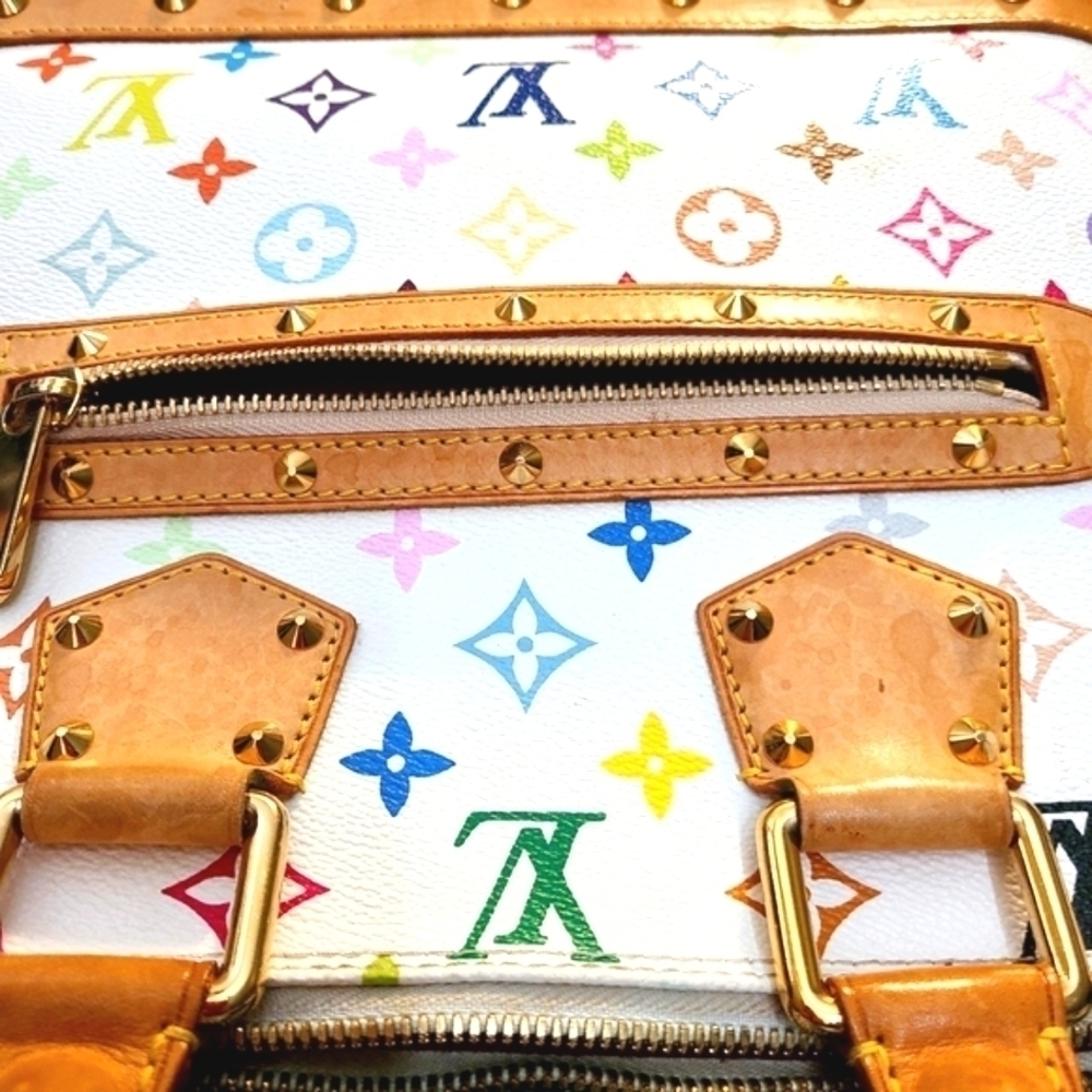 LOUIS VUITTON MURAKAMI ALMA PM BAG WHITE MONOGRAM MULTICOLORE VINTAGE 2003 - Picture 5 of 13
